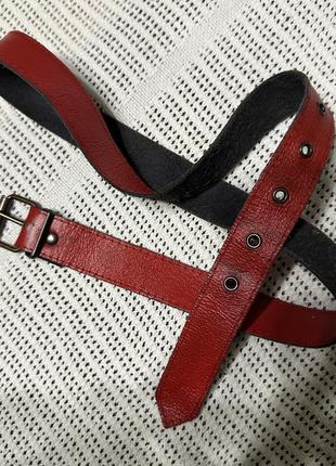 Шкіряний вінтажний ремінь вінтаж шкіра