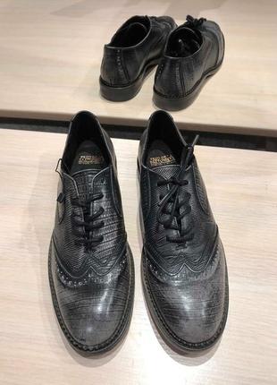 Кожаные туфли ботинки лоферы дерби челси. fred de la bretoniere