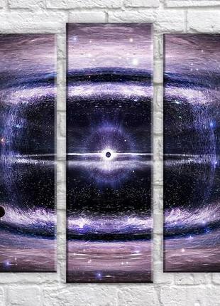 Модульная картина на холсте из 4-х частей "космос"