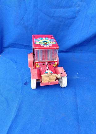 Радянська дитяча металева іграшка ссср автомобіль цирковий авто hi-hi фунтік