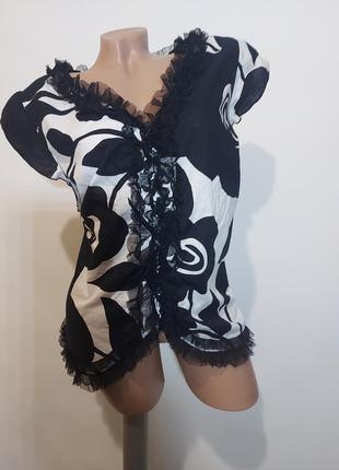 Сорочка-блуза з фатіном,натуральна