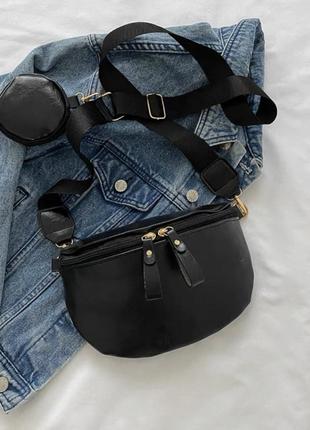 Маленька шкіряна жіноча сумка 2024, новий літній стиль, модна версія, сумка на пояс.6 фото