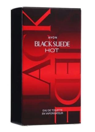 Avon "black suede hot" туалетна вода чоловіча, 75 мл. нова.
