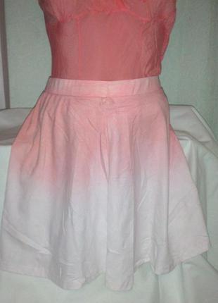 Красивая новая юбка с градиентом,44-48разм.,used