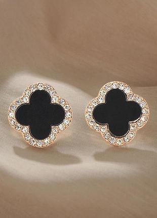 Серьги в стиле van cleef