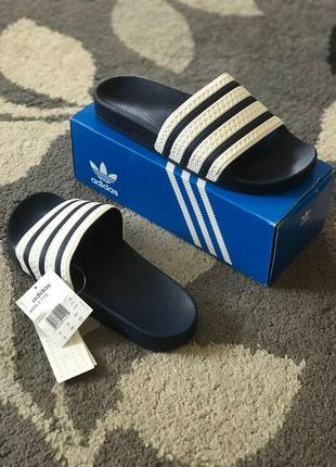 Сланці, шльопки adidas adilette оригінал з коробкою3 фото