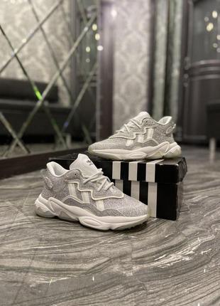 Кросівки adidas ozweego grey gliter