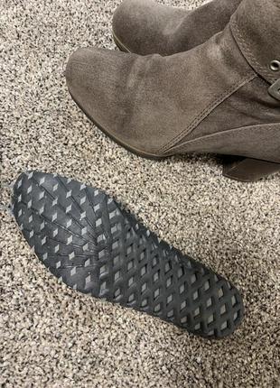 Кожаные ботинки на квадратном каблуке ❤️5 фото