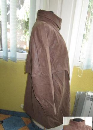Легка жіноча шкіряна куртка - плащ. німеччина. лот 9494 фото