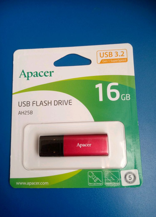 Usb- флешка apacer ah25b 16gb новая.