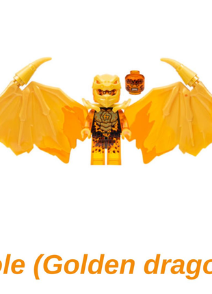 Lego ninjago golden dragon cole