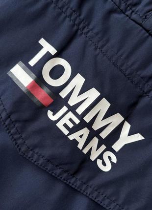 Чоловічий темна синя куртка ветрівка анорак tommy jeans hilfiger оригінал розмір l5 фото