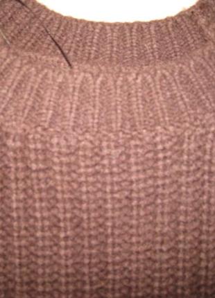 Шиканый кашемировый свитер объемной вязки, кашемир и шерсть7 фото