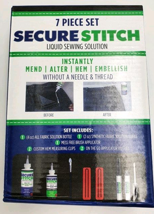 Универсальный набор клеев для ткани secure stitch1 фото