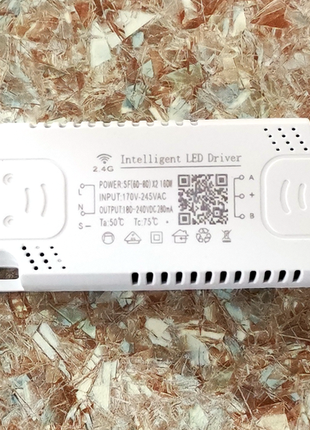 Бездротовий (ble) двоканальний led контролер ac-dc 180-240v 160w