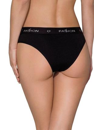 Трусики-слипы из хлопка с эластаном passion ps004 panties black, size s2 фото