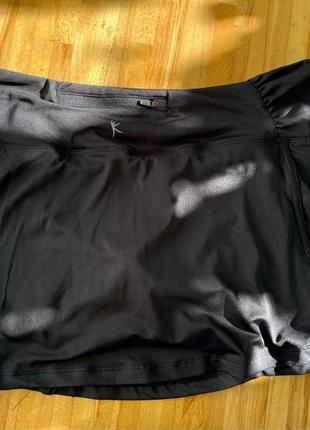 Нові шорти-спідниця чорна danskin now | шорты-юбка черные1 фото