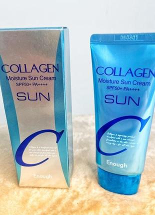 Сонцезахисний крем enough collagen moisture sun • cream spf -бага