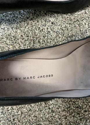 Чёрные кожаные  лодочки туфли marc jacobs ❤️4 фото