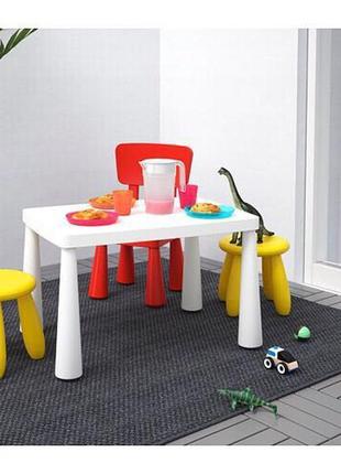 Комплект стіл і стільчик mammut ікеа, столик детский