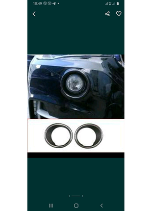 Накладка заглушка протитуманної фари bmw x5