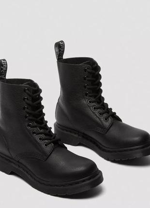 Кожаные ботинки dr. martens 1460 pascal mono black женские черные 244790014 фото