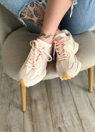 Кросівки new balance 327 cream pink premium1 фото