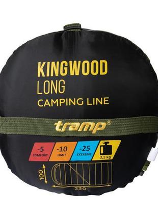 Спальний мішок tramp kingwood long left/right (trs-053l)8 фото