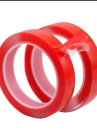 Двусторонний скотч-креп 5 мм. акриловая двухсторонняя клейкая шинта 3метра