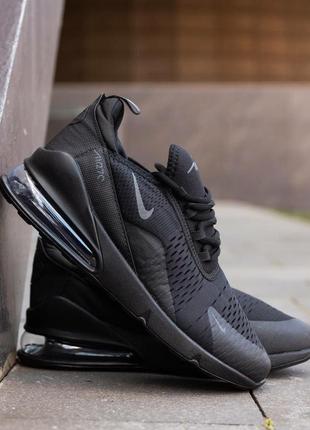 Мужские кроссовки nike air max 270 total black8 фото