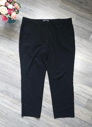 Женские базовые чёрные брюки большой размер 50/52 штаны