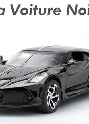 Модель автомобіля bugatti la voiture noire. металева інерційна машинка бугатті 1:32