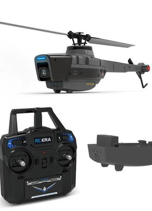 Радіокерований міні дрон із камерою c128 sentry wav. чотирьохпозиційний одногвинтовий гвинтокрил7 фото