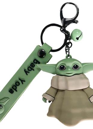 Брелок бейби йода resteq. брелок на ключи baby yoda. аксессуар для ключей малыш йода. брелок grogu. брелок4 фото