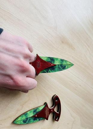 Дерев'яні ножі стусани shadow daggers з гри cs: go (кс: го)5 фото