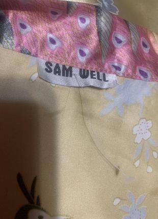 Шелковый халат кимоно samwell4 фото