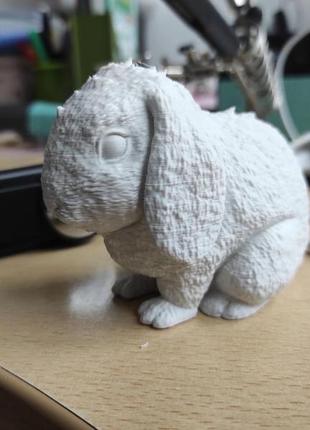 Белый кролик фигурка-игрушка  - 3d печать