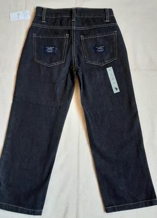 Темно серые джинсы  u. s. polo assn р. 5 на мальчика 5-6 лет3 фото