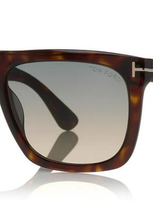 Сонцезахисні окуляри tom ford ft0513 52w morgan square sunglasses, dark havana3 фото
