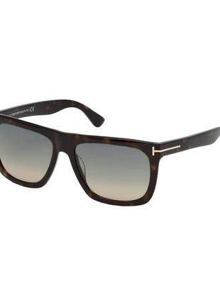 Сонцезахисні окуляри tom ford ft0513 52w morgan square sunglasses, dark havana1 фото