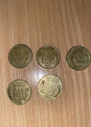 Монети по 50коп 25 коп 1 грн6 фото