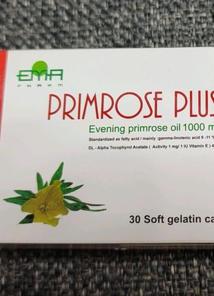 Капсулы с маслом примулы вечерней /primrose plus/ 1000 mg