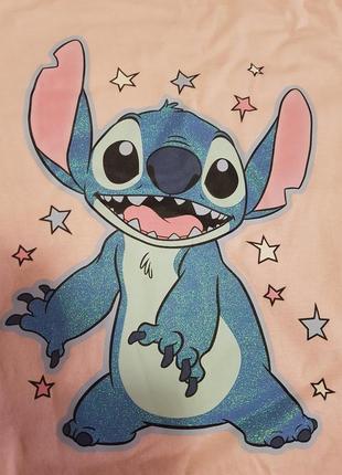 Яскрава піжама котон, комплект із блискітками disney прань, stitch 9-10 років 140 см5 фото