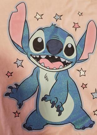 Яскрава піжама котон, комплект із блискітками disney прань, stitch 9-10 років 140 см7 фото