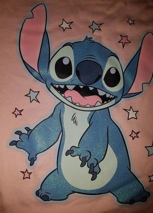 Яскрава піжама котон, комплект із блискітками disney прань, stitch 9-10 років 140 см8 фото