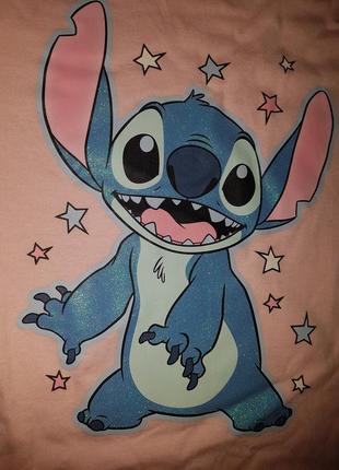 Яскрава піжама котон, комплект із блискітками disney прань, stitch 9-10 років 140 см9 фото