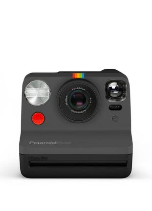 Фотоаппарат моментальной печати серый с черным корпусом polaroid now