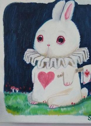 Картина білий кролик "аліса в країні чудес"
