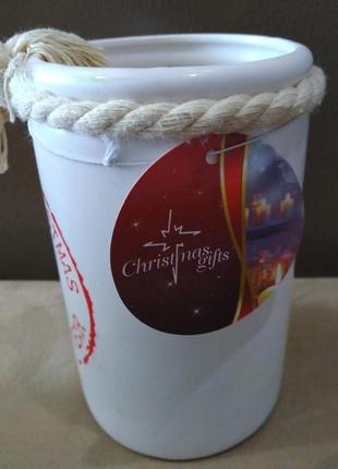 Стильнай керамічний свічник christmas gift нідерланди.2 фото