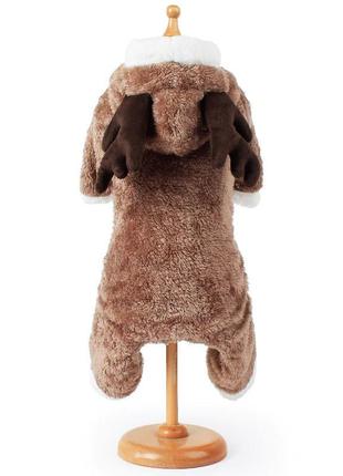 Одежда для собак resteq. костюм олень для собак. теплый костюм с подкладкой. костюм для животных олень xxl7 фото
